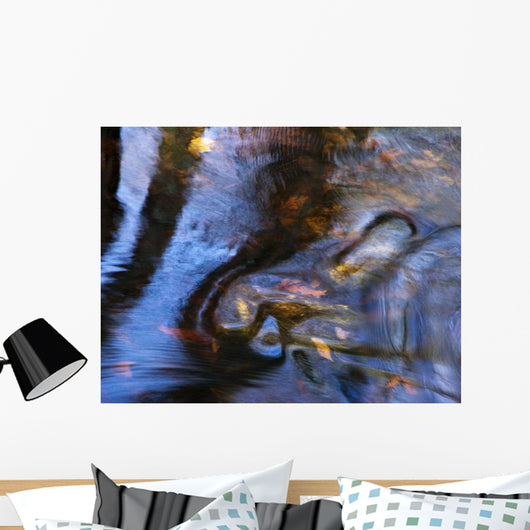 Reflections and Leaves Wall Decal Design 2