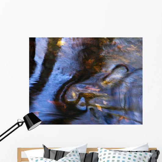 Reflections and Leaves Wall Decal Design 2