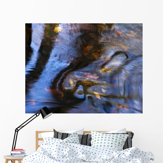 Reflections and Leaves Wall Decal Design 2