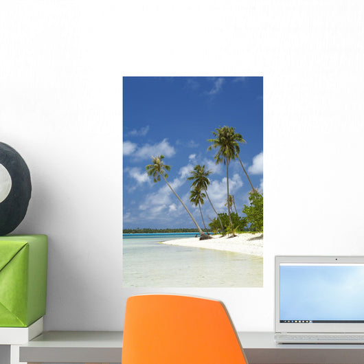French Polynesia Tahiti Lagoon Wall Decal Design 2