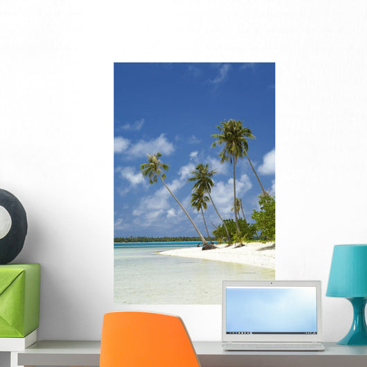 French Polynesia Tahiti Lagoon Wall Decal Design 2