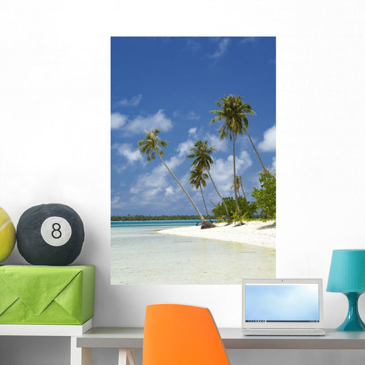 French Polynesia Tahiti Lagoon Wall Decal Design 2