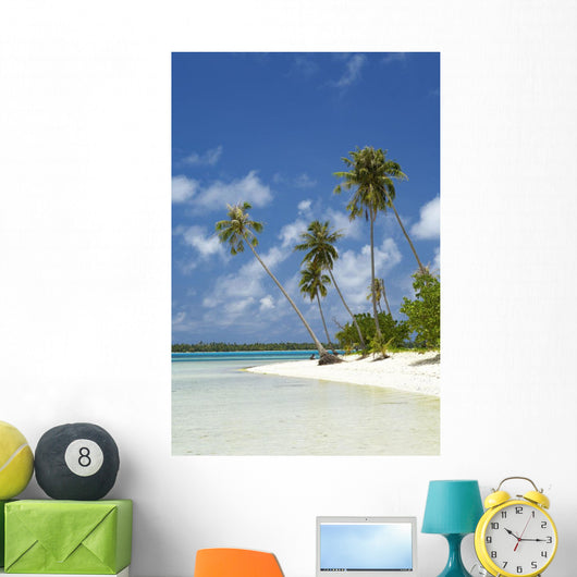 French Polynesia Tahiti Lagoon Wall Decal Design 2