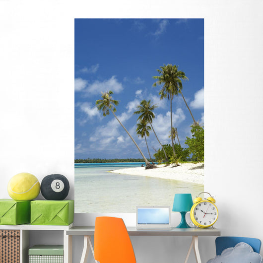 French Polynesia Tahiti Lagoon Wall Decal Design 2