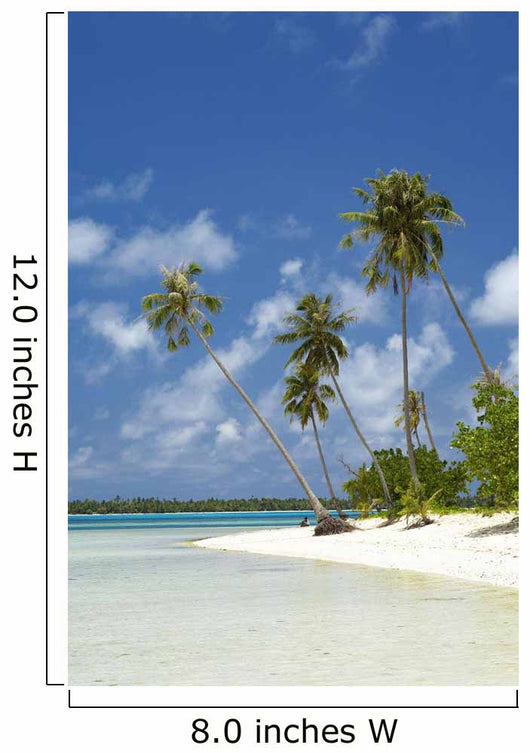 French Polynesia Tahiti Lagoon Wall Decal Design 2