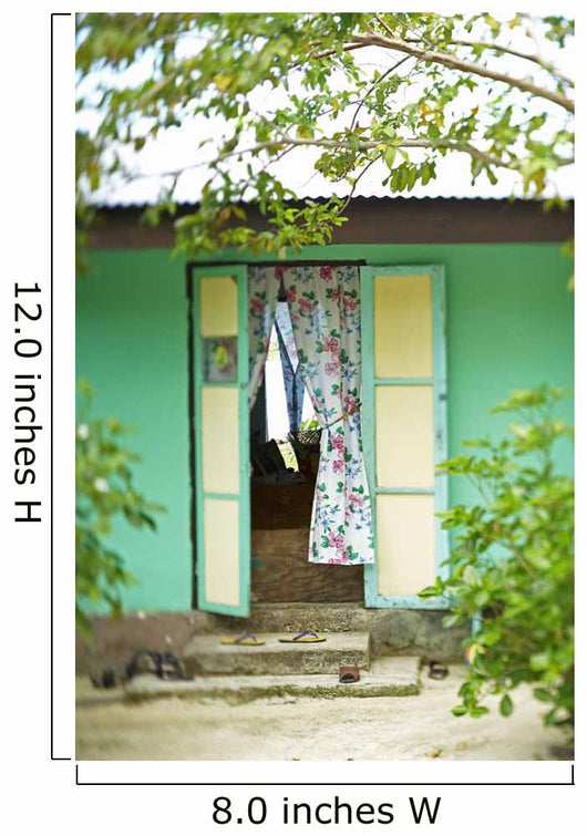 French Polynesia Tahiti Village Wall Decal
