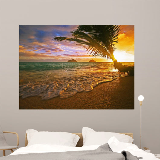 USA Hawaii Lanikai Beach Wall Decal