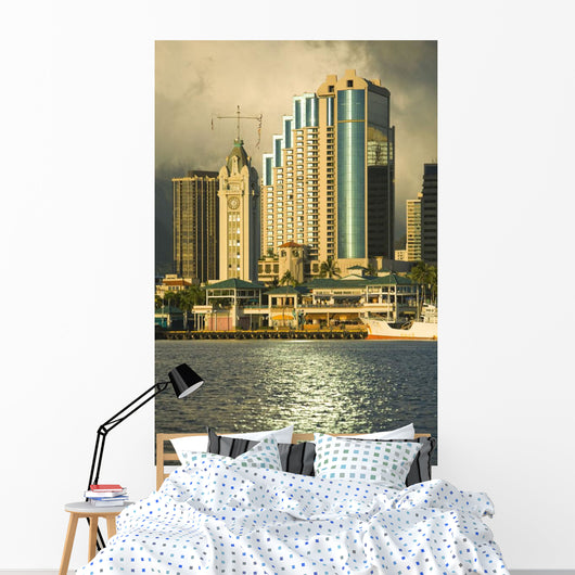 USA Hawaii Oahu Downtown Wall Decal
