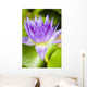 Hawaii Purple Lotus Blossom Wall Decal Design 2