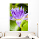 Hawaii Purple Lotus Blossom Wall Decal Design 2