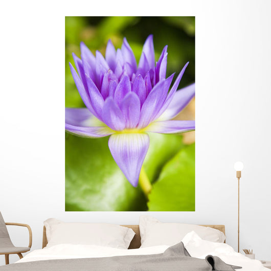 Hawaii Purple Lotus Blossom Wall Decal Design 2