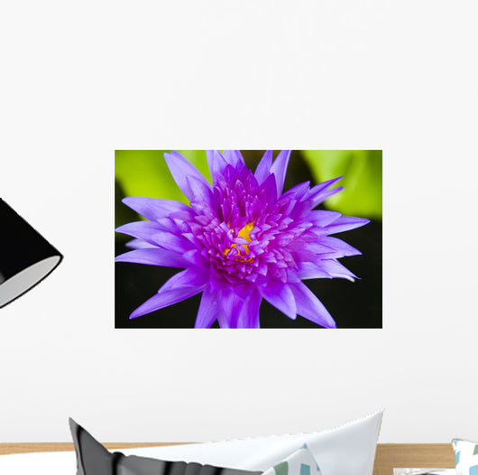 Hawaii Purple Lotus Blossom Wall Decal Design 1