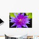 Hawaii Purple Lotus Blossom Wall Decal Design 1