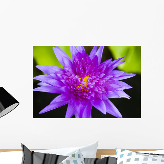 Hawaii Purple Lotus Blossom Wall Decal Design 1