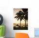 USA Hawaii Silhouette Palm Wall Decal