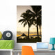 USA Hawaii Silhouette Palm Wall Decal