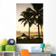 USA Hawaii Silhouette Palm Wall Decal