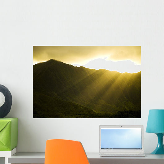 USA Hawaii Sunlight over Wall Decal