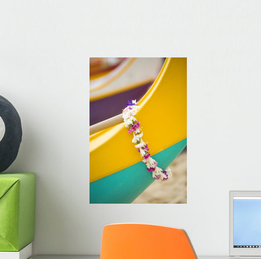 Hawaii Oahu Lei Draped Wall Decal