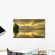Colorful Sunrise Waskesiu Lake Wall Decal