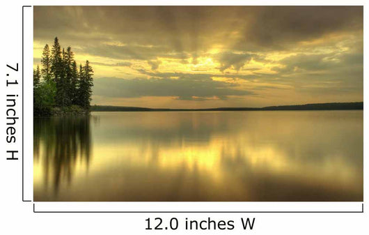 Colorful Sunrise Waskesiu Lake Wall Decal