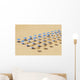 Beach Chairs and Umbrellas Wall Decal