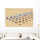 Beach Chairs and Umbrellas Wall Decal