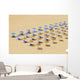 Beach Chairs and Umbrellas Wall Decal