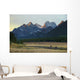 Moose Grazing Sunset with Wall Decal