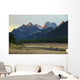 Moose Grazing Sunset with Wall Decal