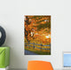 Maple Trees and Rail Wall Decal