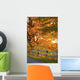 Maple Trees and Rail Wall Decal