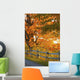 Maple Trees and Rail Wall Decal