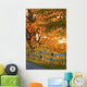 Maple Trees and Rail Wall Decal