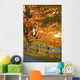 Maple Trees and Rail Wall Decal