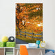 Maple Trees and Rail Wall Decal