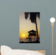 Mexico Silhouette Beach Bungalow Wall Decal