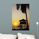 Mexico Silhouette Beach Bungalow Wall Decal