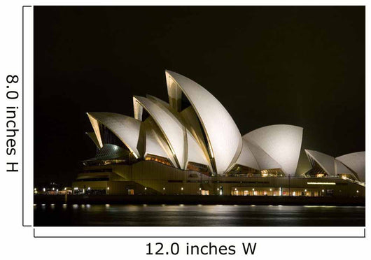 Opera House Night Wall Decal