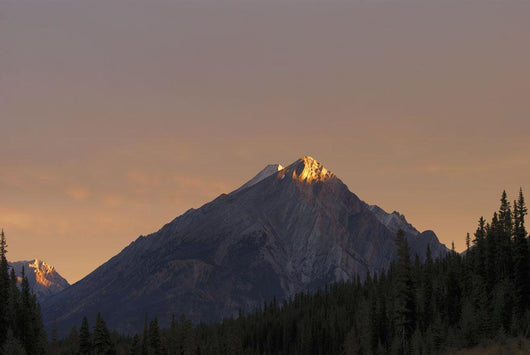 Sunrise Lights up Mountain Wall Decal