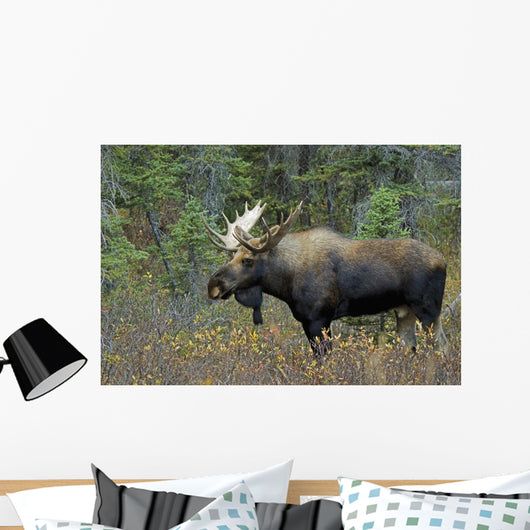Moose Forest Wall Decal Design 2