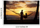 Silhouette Of Woman In Hammock And Man Standing Next To Her Wall Mural