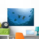 USA, Green Sea Turtles swimming near surface Wall Mural