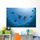 USA, Green Sea Turtles swimming near surface Wall Mural