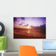 USA, Hawaii, Oahu, Sunset over Pacific Ocean Wall Mural