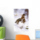 USA, Alaska, Willow Ptarmigan in snow Wall Mural