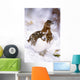 USA, Alaska, Willow Ptarmigan in snow Wall Mural