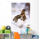 USA, Alaska, Willow Ptarmigan in snow Wall Mural