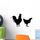 Rooster and Hen Wall Decal