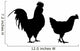 Rooster and Hen Wall Decal